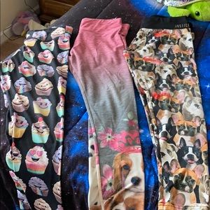 3 pairs of leggings!!!